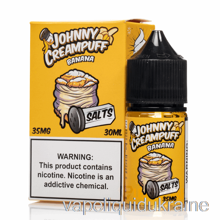 Vape Liquid Ukraine Banana - Johnny Creampuff Salts - 30mL 50mg